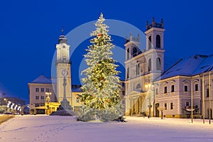 Christmas square in Banska Bystrica