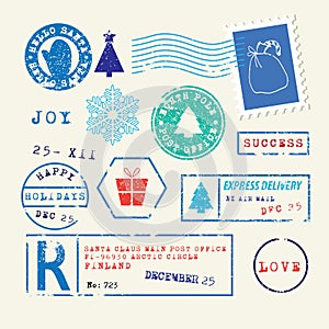 Christmas Stamps set