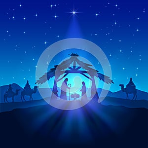 Christmas star and birth of Jesus