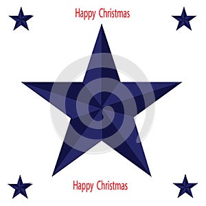 Christmas star design for coming festival