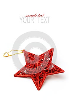 Christmas star ornament