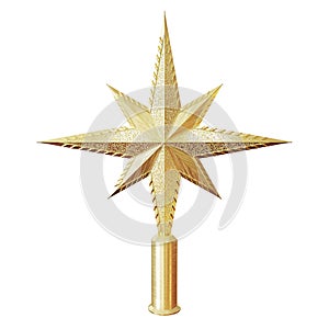 Christmas star tree topper photo