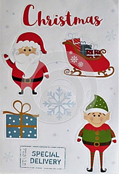 Christmas Stickers cutouts