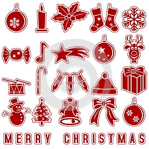 Christmas Stickers Icons