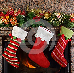 Christmas stocking photo