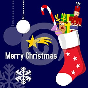 Christmas Stocking with Gifts photo