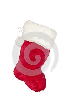 Christmas stocking isolated on