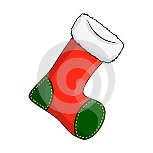 Christmas stocking sock vector symbol icon design
