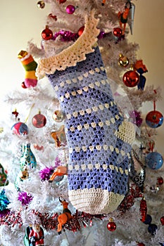 Christmas Stocking on Tree