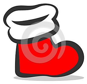 Christmas stocking vector icon