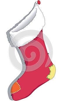 Christmas Stocking Vector Illustration