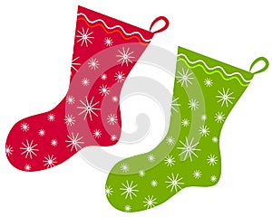 Christmas Stockings Clip Art 2