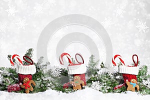 Christmas Stockings Gingerbread Men photo