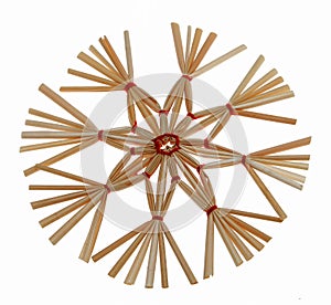 Christmas straw star