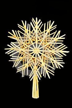Christmas straw star