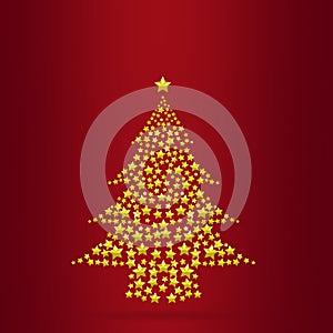 Christmas stree , stars Background photo