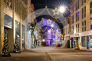 Christmas street in Colmar, France