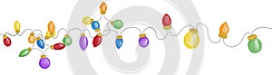 Christmas string lights, party garland