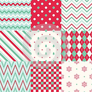 Christmas stripes geometric background