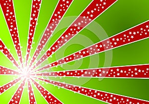 Christmas Stripes Stars Background