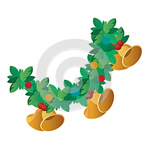 christmas swag. Vector illustration decorative design