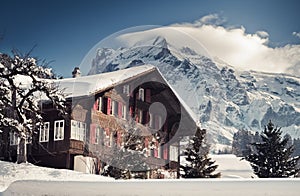 Christmas in Swiss Alps hotel