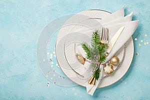 Christmas table setting