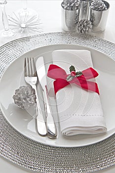 Christmas Table setting