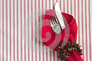 Christmas Table Setting