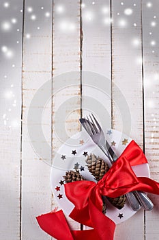 Christmas table setting