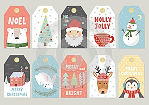 Christmas tags cute collection photo