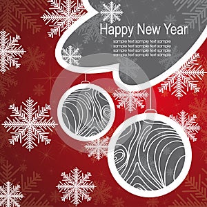 Christmas template frame design for greeting card