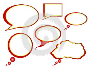 Christmas Theme Talk Bubbles