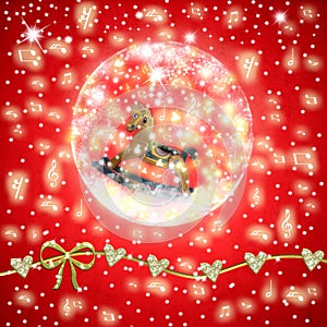 Christmas Time musical greeting card
