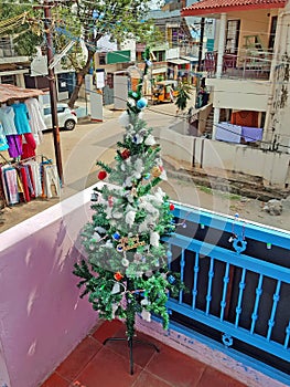 Christmas time in the villiage Tiruvanamalai in India