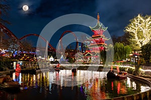 Christmas in Tivoli Gardens, Copenhagen, Denmark