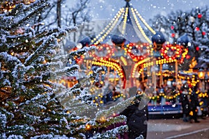 Christmas in Tivoli Gardens, Copenhagen, Denmark