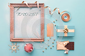 Christmas to do list background