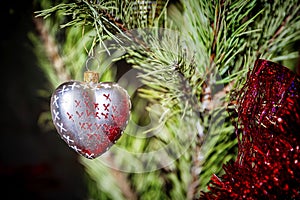 Christmas toy on the christmas tree