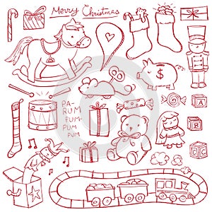 Christmas Toy Doodles