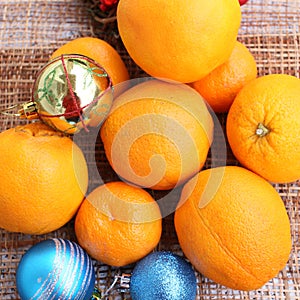 Christmas, toys, glass, made from glass, New year fruit, oranges, mandarin, new year mandarins, box, gift, glass toy ,
