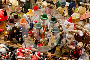 Christmas toys in market photo
