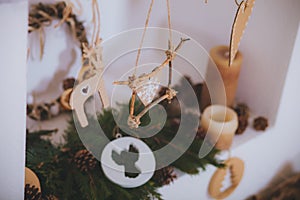 Christmas toys presents Rustic style