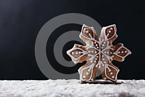 Christmas traditional sweets, gingerbread cookie