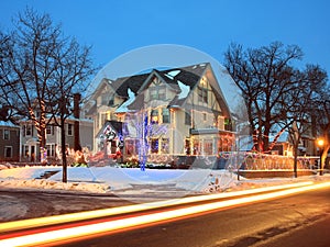 Christmas traffic in Minneapolis