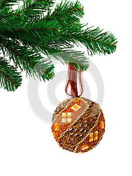 Christmas tree and ball