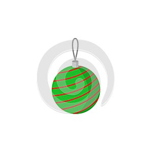 Christmas tree ball icon. Element of colored Christmas holiday icon for mobile concept and web apps. Thin line Christmas tree ball