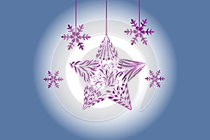 Christmas tree ball ornament flakes greetings card