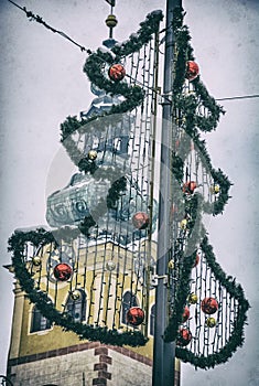 Vianočný stromček v Banskej Bystrici, analógový filter