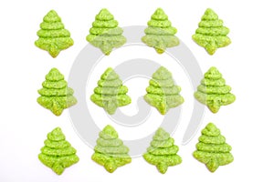 Christmas tree biscuits